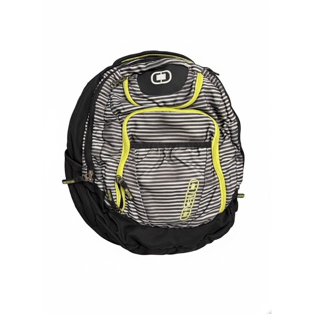 OGIO Tactical Backpack Black Neon Green Striped Laptop Gym Bag Mens